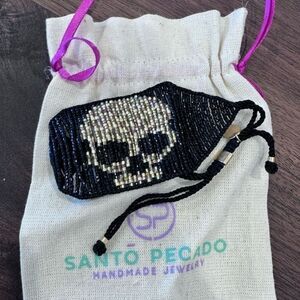 NWT SANTO PECADO SKULL BRACELET